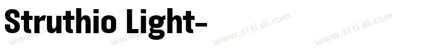 Struthio Light字体转换